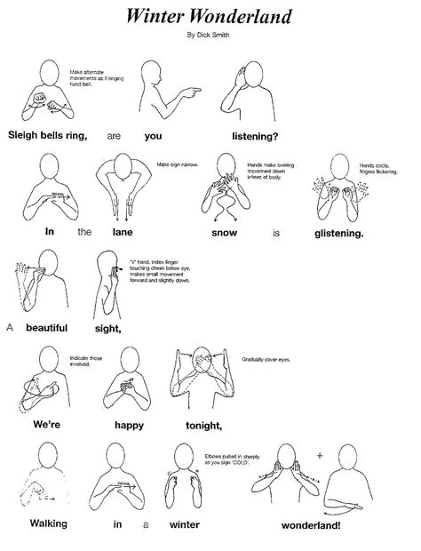 Winter Wonderland In Makaton Sign Language Makaton Signs British
