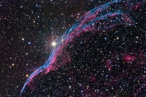 The Veil Nebula Also Known As The Cygnus Loop Or The Witchs Broom