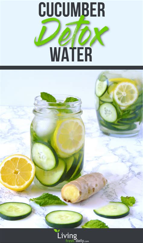 Cucumber Lemon Ginger Water | Recipe | Lemon ginger detox ...