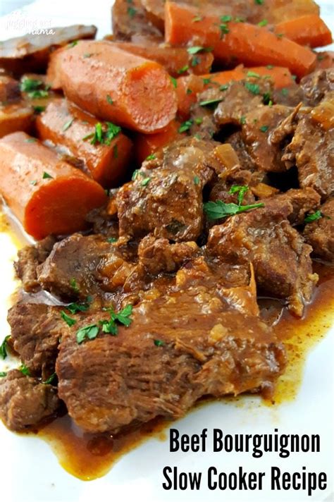 Beef bourguignon slow cooker recipe