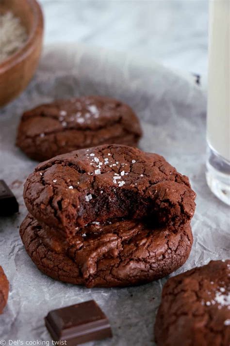 Fudgy Chocolate Brownie Cookies Del S Cooking Twist