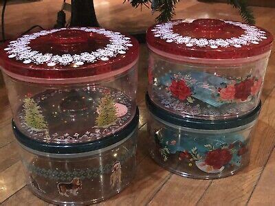 The pioneer woman jade candy dish is simply beautiful. PIoneer Woman Holiday Cheer Cookie Candy Christmas Containers NEW Set Of 4 | eBay | Pioneer ...