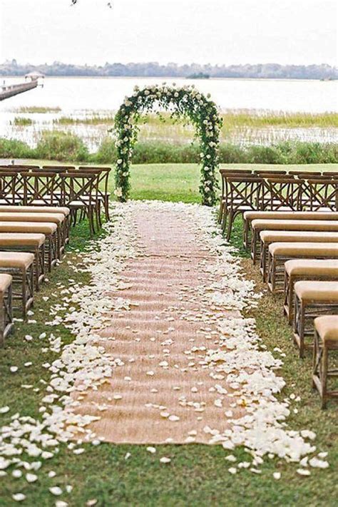 34 Stylish Outdoor Wedding Aisle Décor Ideas Page 2 Of 2 Chicwedd