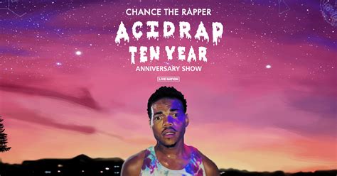 Chance The Rapper Celebrates Acid Rap Ten Year Anniversary Digital
