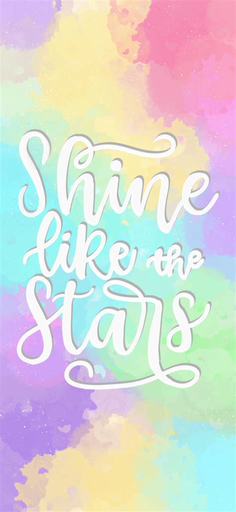 Shine Like The Stars Color Catalog Pattern Illustration Wallpaper