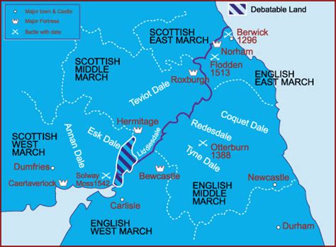 We wandelen zowel door northumberland in engeland als door het schotse scottish borders. johnshaplin: Debatable Land by Graham Robb