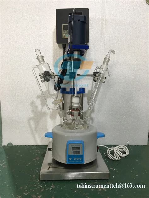 Lab Single Layer Glass Lined Reactor With Electric Coil Heating Jacketed Buy Reactor With Coil