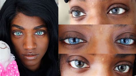 Melanin Friendly Color Contacts On Dark Eyes And Skin Color Contacts
