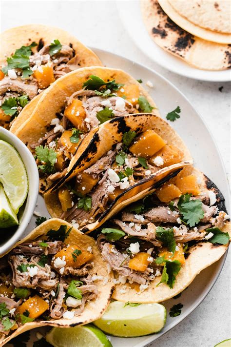 Slow Cooker Pork Tacos Recipe With Butternut Squash Well Plated By Erin