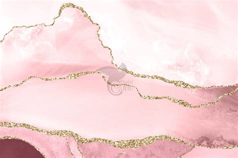 Blush Pink And Gold Agate Borders In 2020 Pink And Gold Pink
