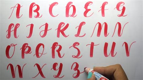 Falso Lettering Abecedario Mayusculas Las Letras May Sculas Del