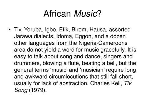 Ppt Introduction To African Music Powerpoint Presentation Free