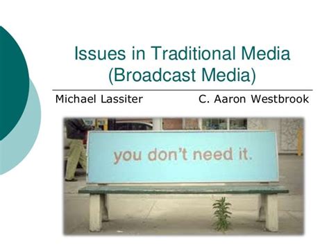 Issues In Broadcast Media