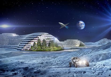 Lunar City From The Samsung Smartthings Future Living Report Futuristic