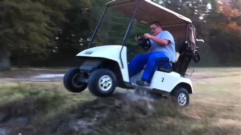 Crazy Golf Cart Jump Youtube