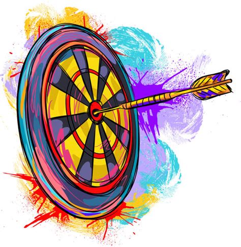 Best Dartboard Illustrations Royalty Free Vector Graphics And Clip Art