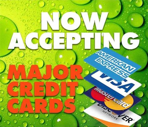 Now Accepting Credit Cards