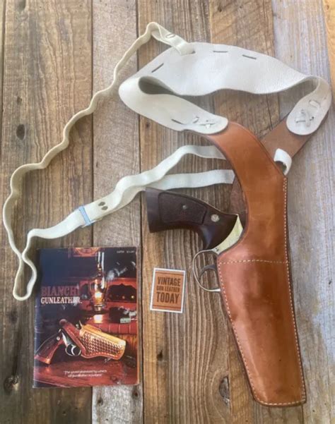 Vintage Safariland Brown Leather Shoulder Holster For S W K Medium