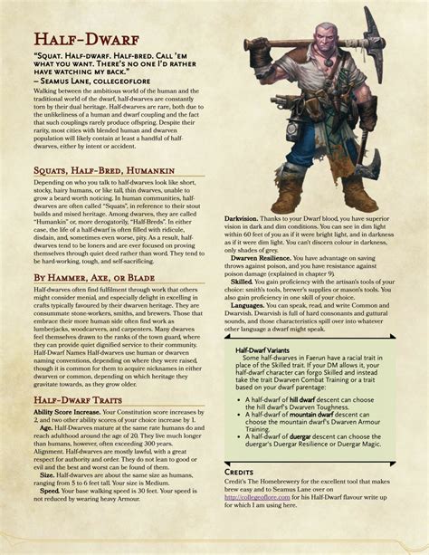 Dnd 5e Homebrew Dungeons And Dragons Homebrew Dungeons And Dragons Races Dungeons And