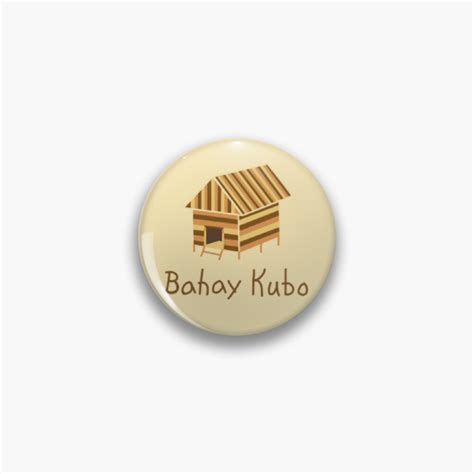 Bahay Kubo Logo Pin For Sale By Tabitabipo Redbubble
