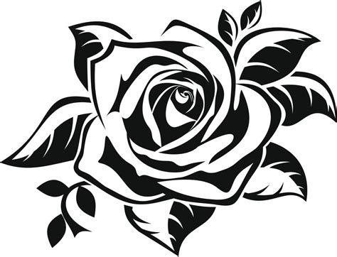 Simple Rose Silhouette At Getdrawings Free Download