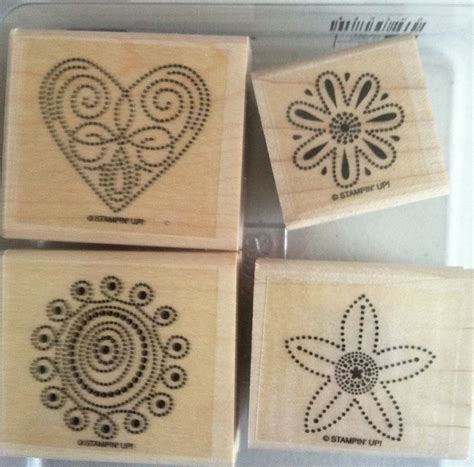Polka Dot Punches Set Of Stamps New Assembled Stampin Up