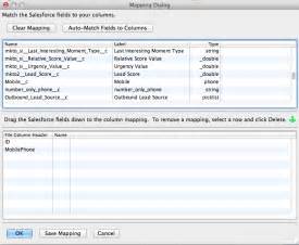 Open data loader application on your pc. How can I update the MobilePhone field with the Data ...
