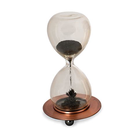 30 Seconds Hourglass Magnetic Sand Timer With Metal Base Magnetic Toys Vector Magnets