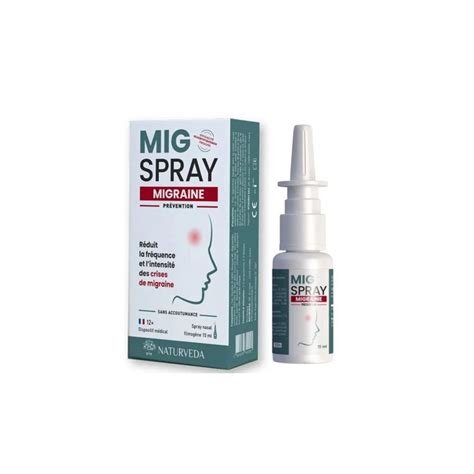 Mig Spray Migraine Spray Nasal Filmogène 15ml