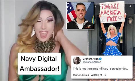 daily mail us on twitter fury over navy s first digital ambassador non binary drag queen