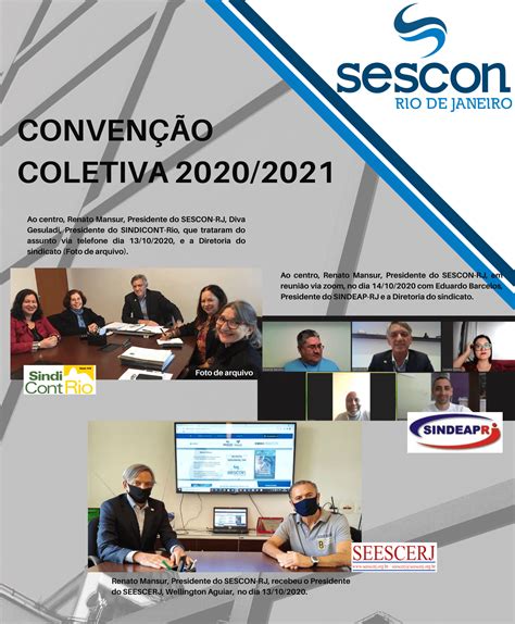 ConvenÇÕes Coletivas 20202021 Sescon Rj
