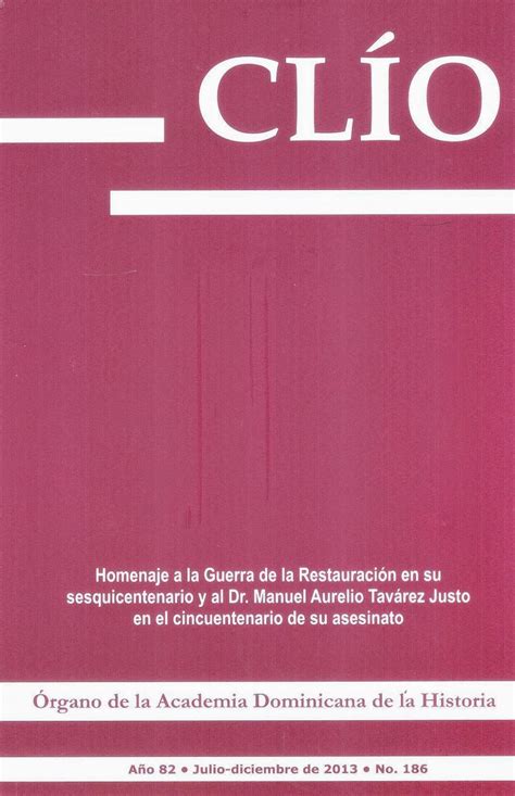 Revistas Clío órgano De La Academia Dominicana De La Historia