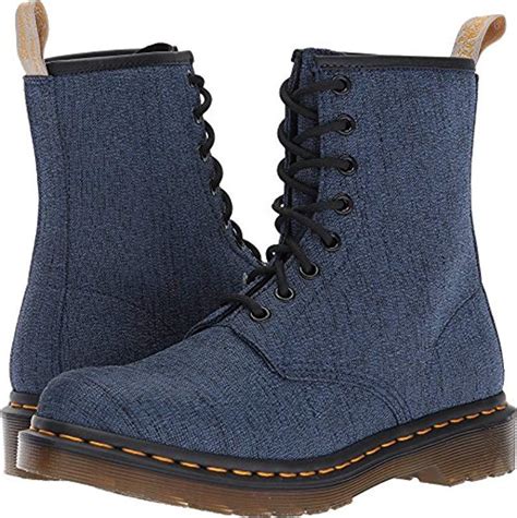 Dr Martens Canvas Vegan Castel Indigo Fashion Boot In Blue Lyst