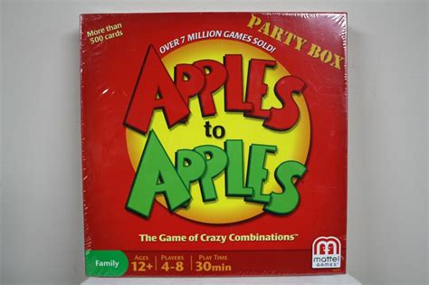 Mattel Apples To Apples Party In A Box The Game Of Crazy Combinationsのebay公認海外通販｜セカイモン