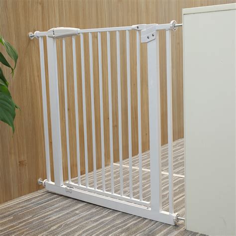 Adjustable Baby Safety Gate Door Fence Stair Through Walk For Kids Pets