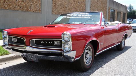 1966 Pontiac Gto Convertible 389335 Hp Gto Nationals Winner Lot