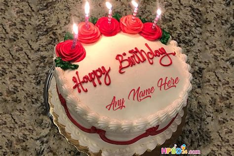 Check spelling or type a new query. Red Rose Birthday Cake With Candle With Name