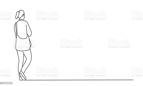 Walking Woman Stock Illustration Download Image Now Walking Rear