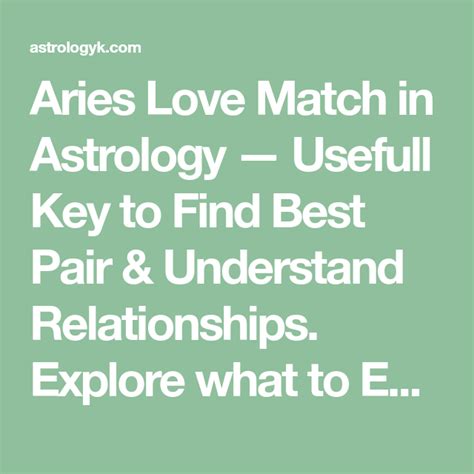 Aries Love Match In Astrology Usefull Key To Find Best Pair Understand Relationships
