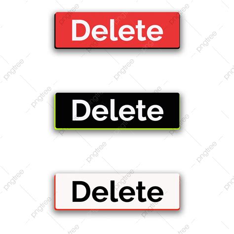 Delete Button Png Image Delete Button Pack Icon Pack Vector Game
