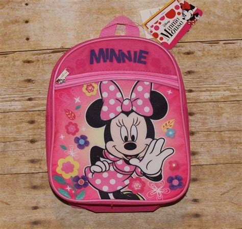 Minnie Mouse Mini Childrens Book Bag Backpack New Toddler Lunch