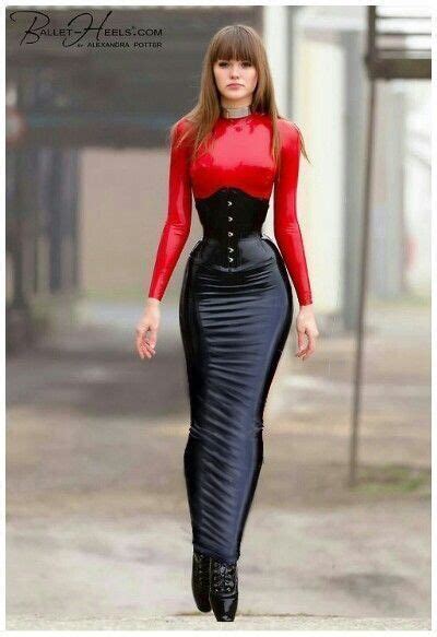 Long Leather Skirt Leather Skirt Outfit Leather Dresses Hobble Dress
