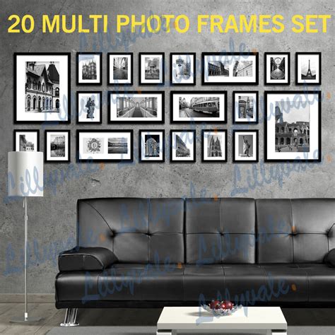 Large Multi Picture Photo Frames Wall Set 20pcs 215cm X