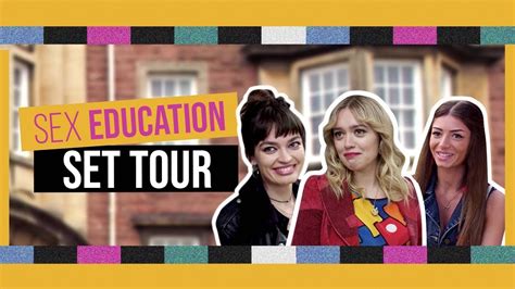 sex education season 3 set tour featurette [hd] emma mackey asa butterfield mimi keene youtube