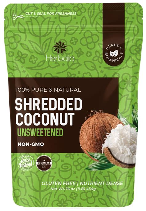 Buy Shredded Coconut Unsweetened 1 Lb Unsweetened Coconut Flakes Dried Coconut Shavings Dry
