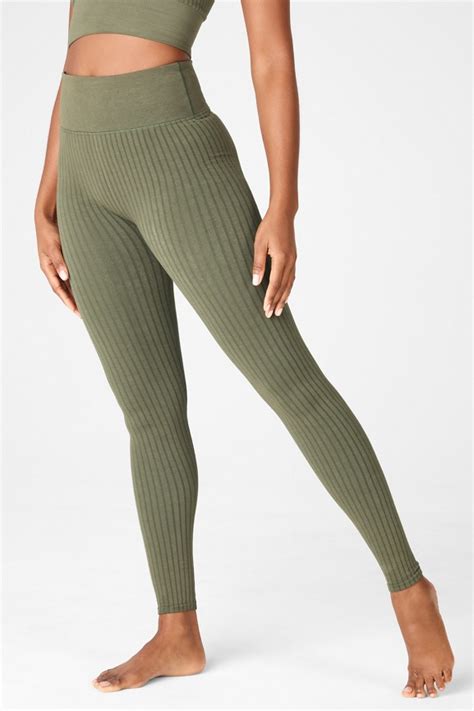 Ribbed Seamless Ultra High Waisted Legging Fabletics