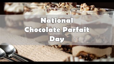 National Chocolate Parfait Day May 1 Mobile Cuisine Youtube