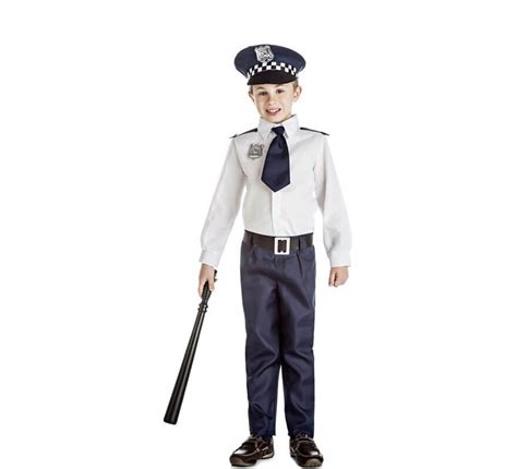 Disfraz De Policía Con Corbata Para Niño Y Bebé