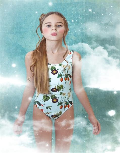 Exclusive Stella Cove Floral Print Bathingsuit For Girl Made In Europe From Uv50 Protective And