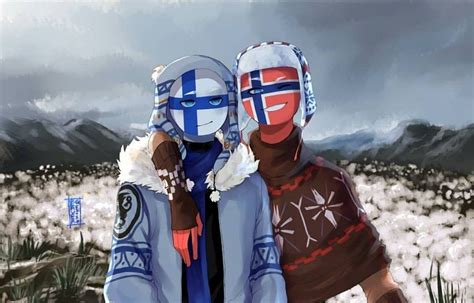 Finland And Norway Countryhumans Норвегия Фандом Финляндия